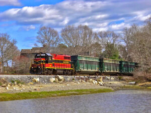 Mass Coastal Railroad train