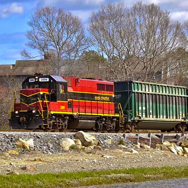 Mass Coastal Railroad train