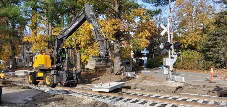 Mass Coastal Railroad track work