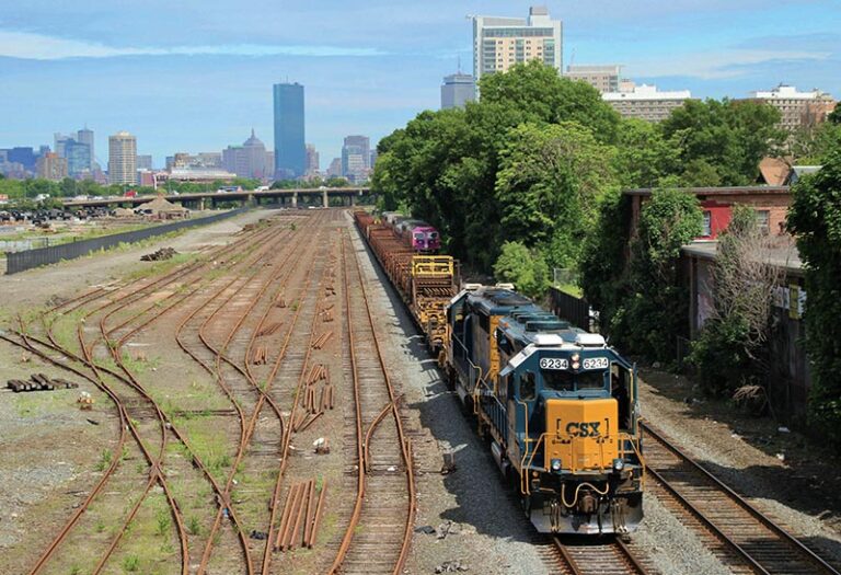 CSX Transportation leaving Boston