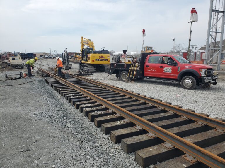 Mass Coastal Railroad track work