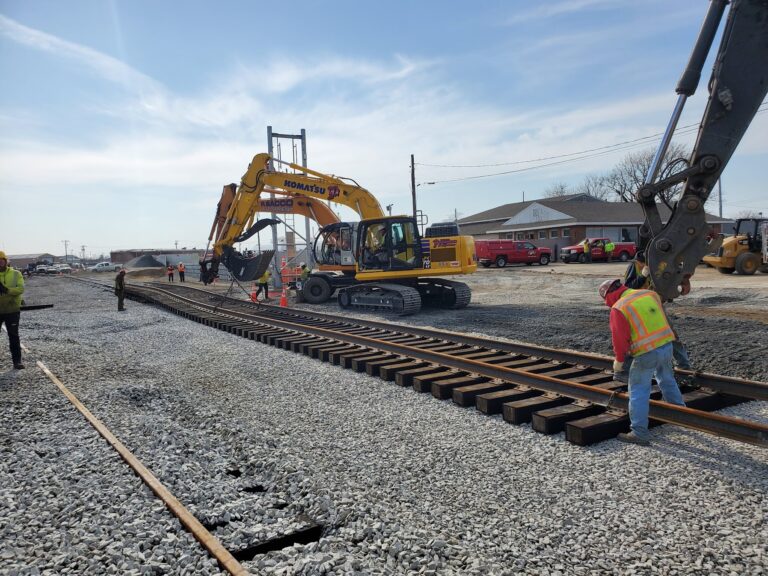 Mass Coastal Railroad track work